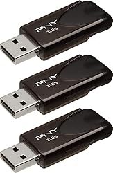 PNY 32GB Attaché 4 USB 2.0 Flash Drive 3-Pack