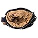 Kattee Military Messenger Bag Canvas Leather Shoulder Bag Fits 15.6 Inch Laptop Black