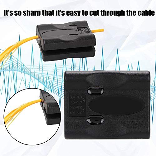 Black Cable Jacket Slitter Optical Fiber Loose Tube Cable Stripper Tool,New Fiber Custer/Loose Tube/Cable Sheath Slitting Machine,Handle 1.5-1.9mm, 2.0-2.4mm, 2.5-2.9mm, 3.0-3.3mm Diameter Cable.