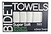 BareSimple Bidet Towels 6 EXTRA SOFT 100% Natural Absorbent Bamboo Towels, Perfect Match With Bidet Sprayer, Reusable 6 Pack Set, Large 1ft x 1ft (Dye Free)