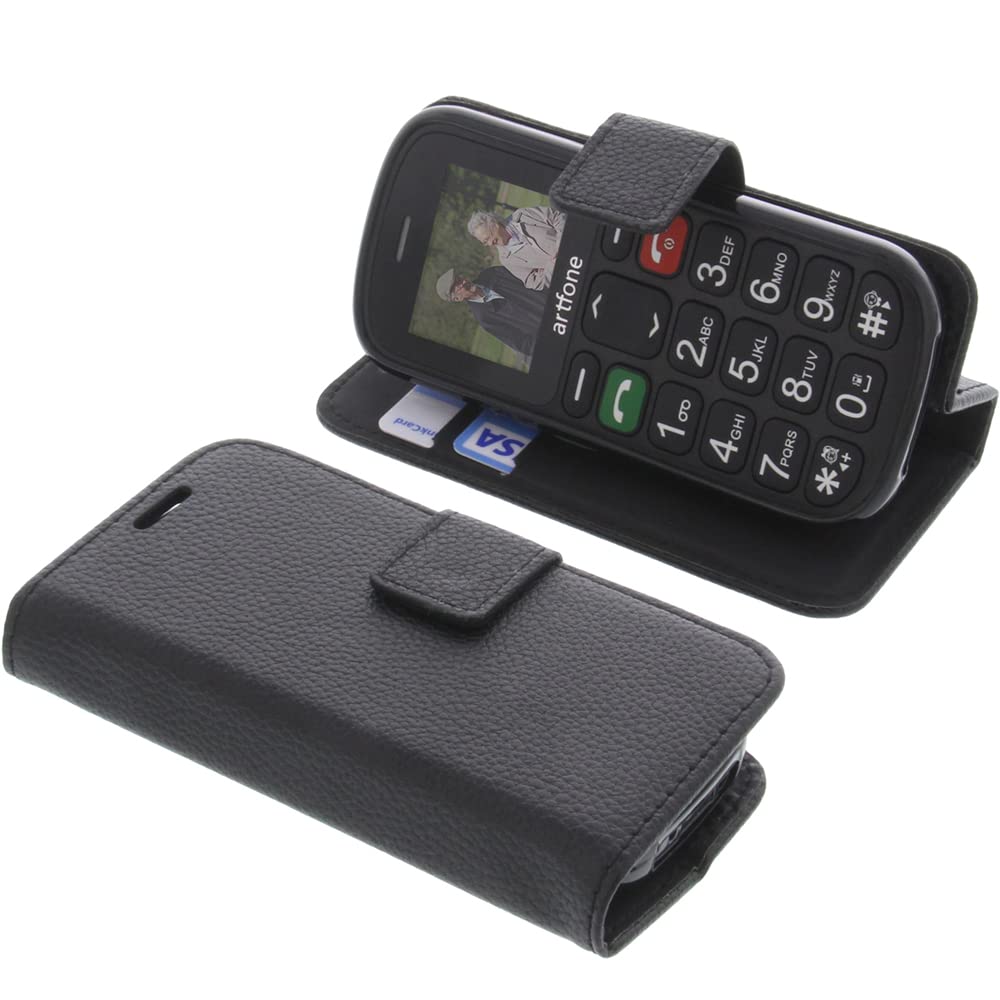 foto-kontor Cover compatible with Artfone CS181 book-style black case