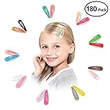 180 or 100 pcs: HBY Snap Hair Clips No Slip Metal Hair Clip Barrettes for Girls Toddlers Kids Women Accessories