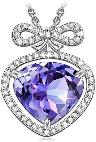 Susan Y Love Lavender Necklace Women Made Crystals, Patent Design, Elegant Jewellery Box Every Special Moment