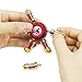 Fidget Spinner Fidget Toys Hand Spinner Premium Quality Newest 2017 Six Winged Design Perfect Toy For ADD, ADHD or Anxiety Stress Relief By ToyerBee (Red)