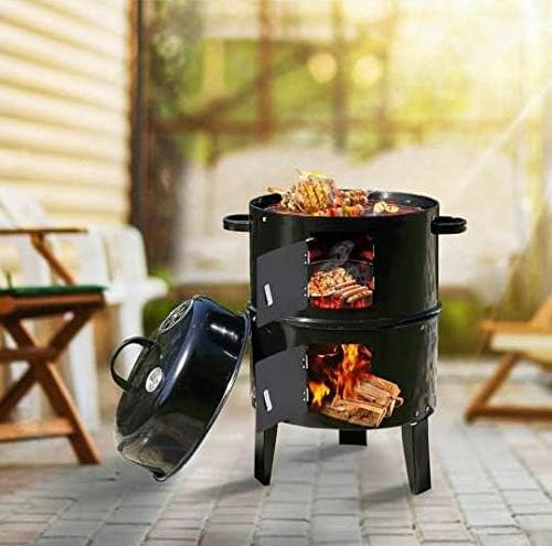 Peng Essentials 3 in 1 Triple Layered Barrel Charcoal Barbeque Grill