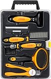 Pet Dog Cat Grooming Tools Kit Box Set By Friends Forever Dematting Deshedding Grooming Brush Comb Nail Trimmer Clipper Pet Grooming Supplies (Misc.)