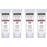 Neutrogena Ultra PsjcQ Sheer Sunscreen, Dry-Touch SPF 30, 3 Fluid Ounce, 2 Count (2 Pack)