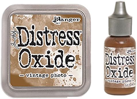 SPECIAL BUNDLE Ranger Tim Holtz Distress Oxide Ink Pad VINTAGE PHOTO + Reinker