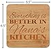 Mothers Day Gifts for Nana Everything is Better in Nana's Kitchen Grandma Gift Trivet Set 2-Pack Wooden Hot Pads