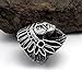 FANSING Men Rings, Punk Indian Chief Ring Stainless Steel, Size 12