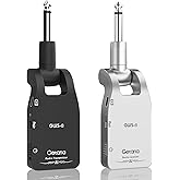 Upgrade 2.4GHZ Wireless Guitar System Built-in Rechargeable Lithium Battery Wireless Guitar Transmitter Receiver for Electric Guitar Bass