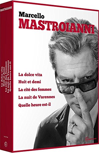 Marcello Mastroianni : La dolce vita + Huit et demi + La cité des femmes + La nuit de Varennes + Quelle heure est-il