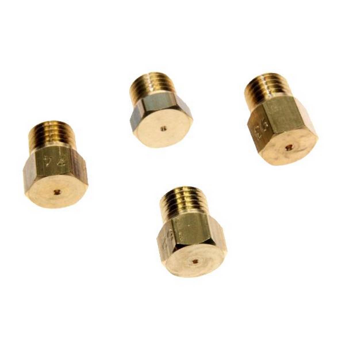 LPG Conversion Kit 4 Jets/Nozzles pack 1 x 50, 2 x 65, 1 x87 Thread M6 x 0.75