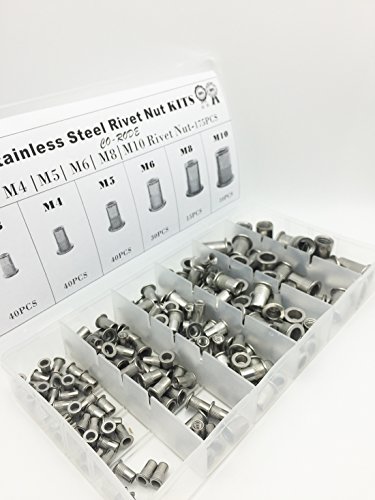 175PCS 304 Stainless Steel Rivet Nut Threaded Rivetnut Insert Nutsert(M3 M4 M5 M6 M8 M10) - //medicalbooks.filipinodoctors.org