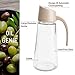 Olive Oil Dispenser Bottle, Vinegar Dispensing Cruets, 17 Oz Condiment Oil Glass Bottle, Apricot