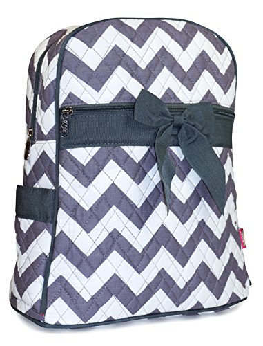 N GIL Quilted Grey Chevron Backpack