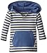 L'ovedbaby Unisex-Baby Newborn Organic Hoodie, Slate Stripe, 6-9 Months