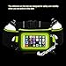 iRainy Neoprene Water-Proof Hydration Running Belt W Touchscreen Zipper Pockets Fitness Workout Belt with Two 12oz BPA-Free Leak-Proof Water Bottles Belt Fits All Smartphones (Green)