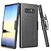 Galaxy Note 8 Case, TILL [Thin Design] Holster Locking Belt Swivel Clip Non-Slip Texture Hard Shell [Built-in Kickstand] Combo Case Defender Cover for Samsung Galaxy Note 8 All Carriers [Black]
