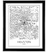 Houston Poster Houston Map of Houston City Map Posters Houston Map Print Texas Map Black and White Prints Map Wall Art Modern Art Wall Posters Scandinavian Poster 8x10