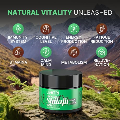 SHILAJIT RESIN HIMALAYAN ORGANIC FOR MEN & WOMEN – AUTHENTIC FULVIC ACID & 85+ TRACE MINERALS – NATURAL GOLD GRADE SHILAJIT SUPPLEMENT FOR ENERGY BOOST & IMMUNE SUPPORT – 100 SERVINGS, 50 GRAMS