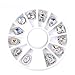 Binmer(TM)5mm Nail Art Sticker Tip Decal 3D Acrylic Glitter Rhinestones Manicure Studs Nail Tips DIY (F)