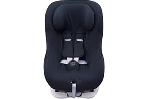 JYOKO Kids Cover Liner Universal Made Cotton for car seat with Head Support Compatible with Britax, Chicco, Mico (Black Series)