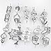 10 Pcs Christmas Pearl Bead Cage Pendant - Essential Oil Diffuser Charms for Choker Necklace Bracelet Earrings Jewelry Making