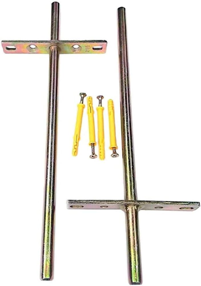 B&Z Heavy Duty Long Concealed/Invisible/Hidden Floating Shelf Support Brackets Pair (1, 200 mm (Backrod 70mm))
