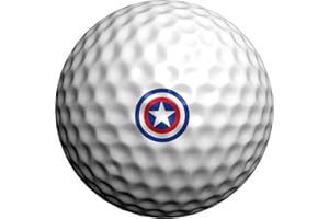 Golfdotz - Golf Ball Markers, Unique Golf Ball Stamps and Golf Ball Stickers for Marking Golf Balls, Durable Golf Ball Decals, Golf Accessories for Men and Women, USA Collection (32 Count)