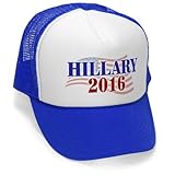 HILLARY 2016 - joke gag funny party Mesh Trucker Cap Hat Cap, Royal