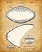 Original Football Patent Art Prints - Set of Four Photos (8x10) Unframed - Makes a Great Sports Bar or Man Cave Decor and Gift Under $20 for Football Enthusiasts