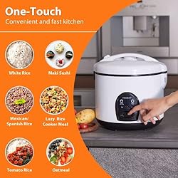 MOOSUM Electric Rice Cooker with One Touch for