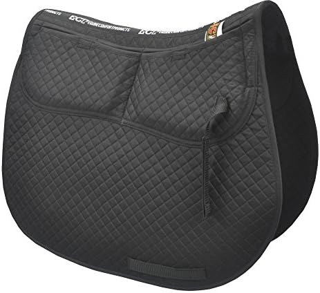 ECP Equine Comfort Products ECP Cotton Correction All Purpose Saddle Pad - Memory Foam Pockets