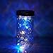 Decorman Solar Mason Jar Lid Lights, 6 Pack 10 LED Waterproof String Fairy Star Firefly Jar Lids Lights for Patio Garden Yard Lawn Party Wedding Christmas Decoration(Jars & Hangers Not Included)