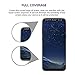 Omnifense Galaxy S8 Plus Screen Protector Privacy 2-Way Anti Spy (2-Pack) Curve Fit Soft Film (NOT Tempered Glass) for Samsung S8+ with 1-Pack Back Skin Protector