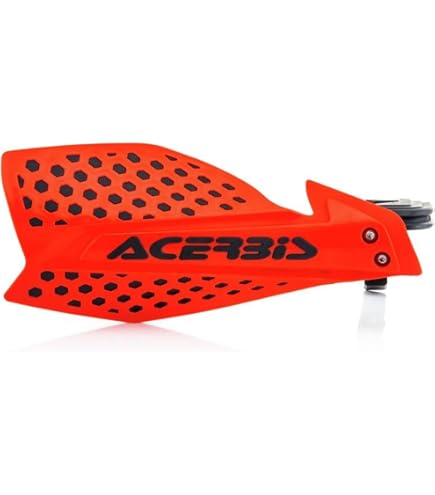 Cycra MX Race Hand Guards For Dirt Bikes – Universal Fit, Red, Open Design With Mounting Brackets, For GasGas & Others