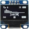 DIYmall 0.96" OLED Module I2C IIC Serial 128X64 OLED Display Module SSD1306 Driver for Arduino 51 MSP420 STIM32 SCR Raspberry PI (1pc X White)