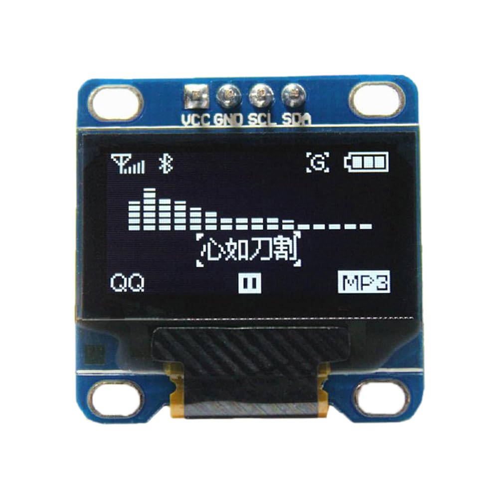 Photo 1 of DIYmall 0.96" OLED Module I2C IIC Serial 128X64 OLED Display Module SSD1306 Driver for Arduino 51 MSP420 STIM32 SCR Raspberry PI (1pc X White)