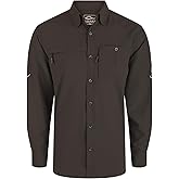 Drake Waterfowl Men's 8-Shot Flyweight AD9501 Long-Sleeved Moisture-Wicking Quick-Drying Lightweight Hunting Shirt