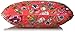 Vera Bradley Women's Cotton Triple Zip Hipster Crossbody Purse, Coral Floral, One Size