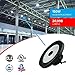 LEDMyplace High Bay LED Lights - Adjustable 100-150W, 5700K Cool White, 23300 Lumens, IP65 Super Bright Round LED Shop Lights, UL & DLC Listed - 1-10V Dimmable Ceiling Light for Garage, Workshops