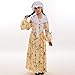 GRACEART Colonial Girls Dress Prairie Pioneer Costume 100% Cotton (Yellow,Size-10)