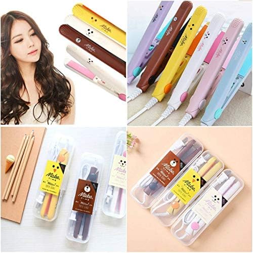 1 piece Mini Hair Straightener Ceramic Curling Iron Corrugate Hair Iron Styling Tools Volume Hair Curler With EU Plug