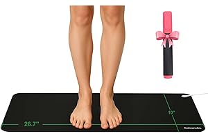 Grounding Mat for Feet - 10"x26.7" Conductive Earth Grounding Pad for Improved Sleep Energy Health, Magnetic Field Grounded P