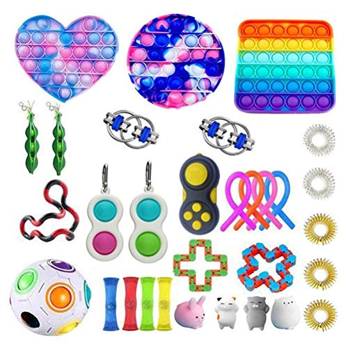 31pcs Fidget Toys Anxiety, Relief, Bubble Sensory Toy, Sensory Fidget