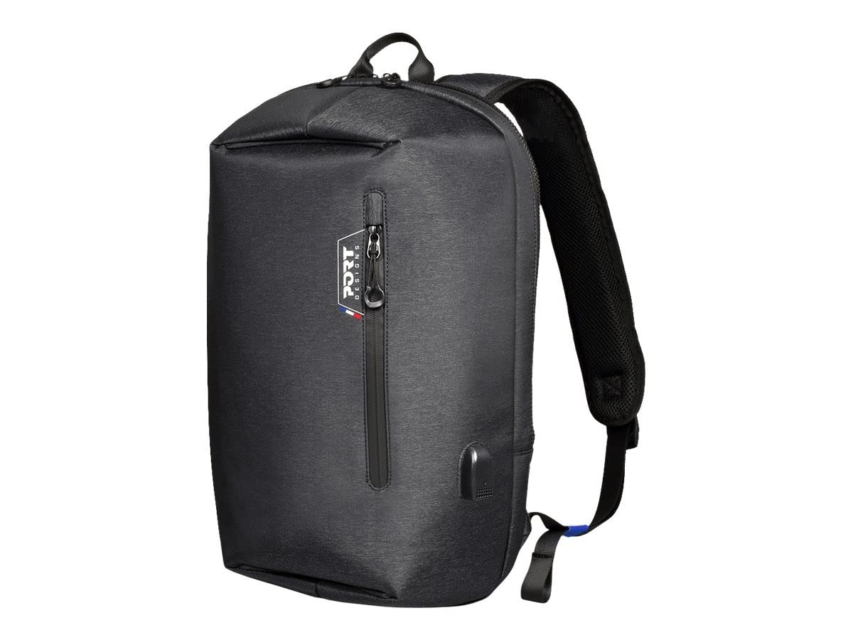 Port Designs - SAN FRANCISCO BACKPACK 15.6" GREY. Includes adjustable chest strap, 10" tablet pocket, secret back pocket, trolley strap and external peripheral charge port.