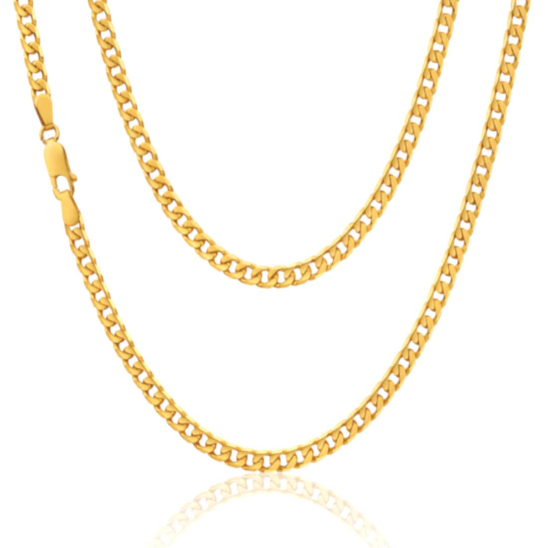 Alexander Castle 20" Solid 9ct Gold Chain Curb Chain Necklace - 2.5mm - Yellow Gold Necklace for Women & Men with Jewellery Gift Box