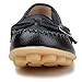 Kunsto Women's Leather Loafer Shoes Slip On US Size 8.5 Black