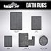 KANGAROO Bathroom Rugs, Chenille Soft Absorbent Bath Rug, Shaggy Shower Mat, Quick Dry Machine Wash Bathmat, Plush Carpet Mats for Tub, Bathtub and Room Home Decor Accessories, 30x20, Beige